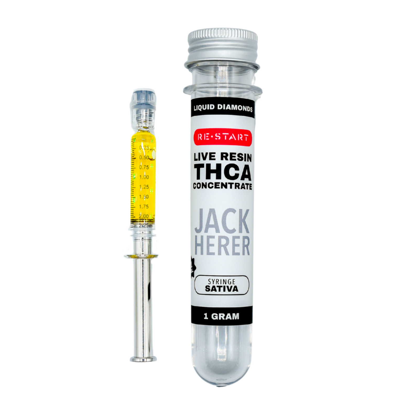 THCA Live Resin Dab Syringe (S) Jack Herer + Free Accessory / 2mL/2G (Reg. Price $70)